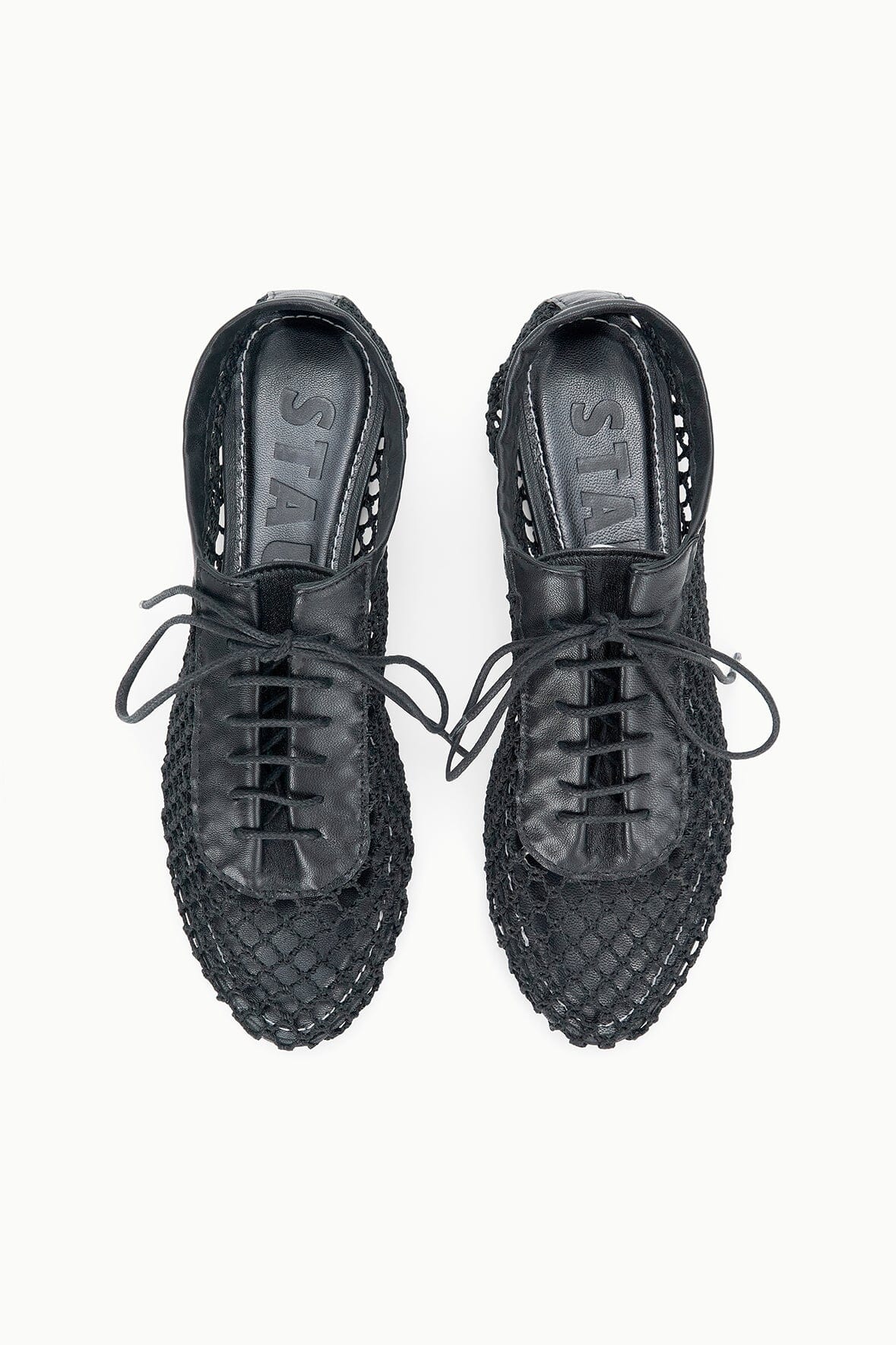 STAUD | Kit Lace Up Flat Black