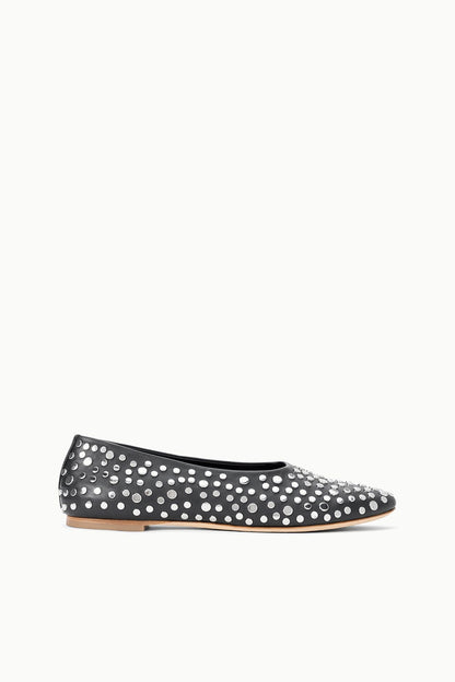 STAUD | Alba Ballet Flat Rivets