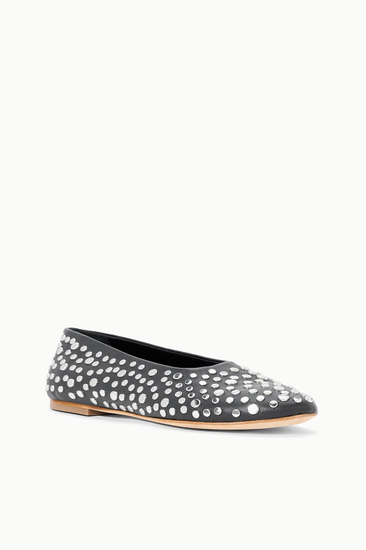 STAUD | Alba Ballet Flat Rivets
