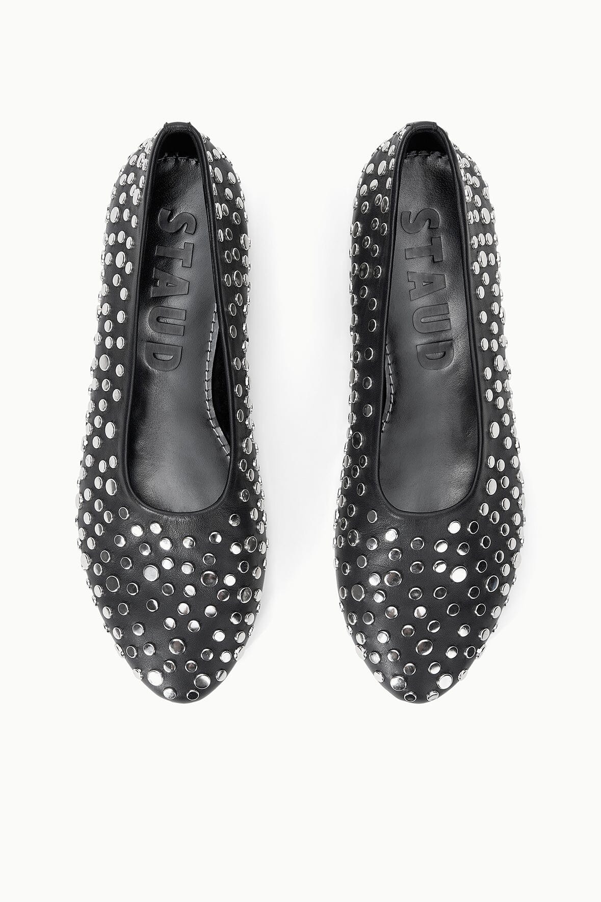 STAUD | Alba Ballet Flat Rivets