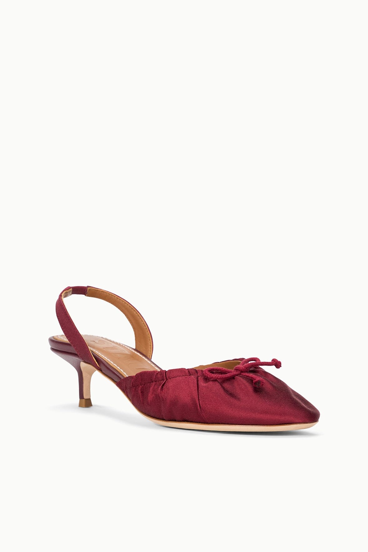STAUD | Alba Ballet Slingback Oxblood