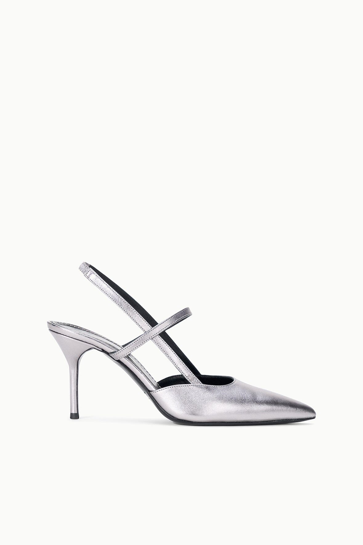 STAUD | Sebastian High Heel Slingback Pewter