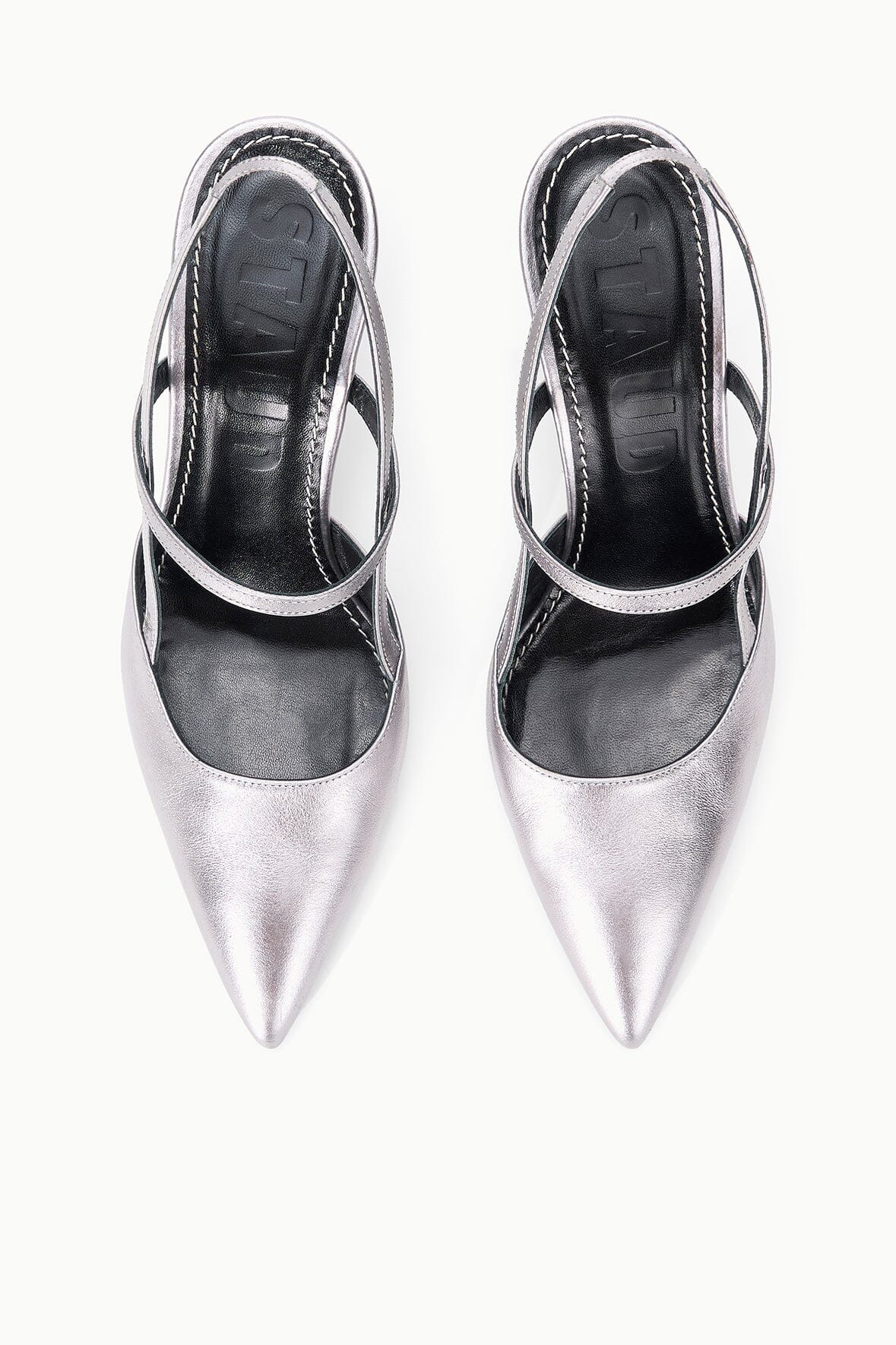 STAUD | Sebastian High Heel Slingback Pewter