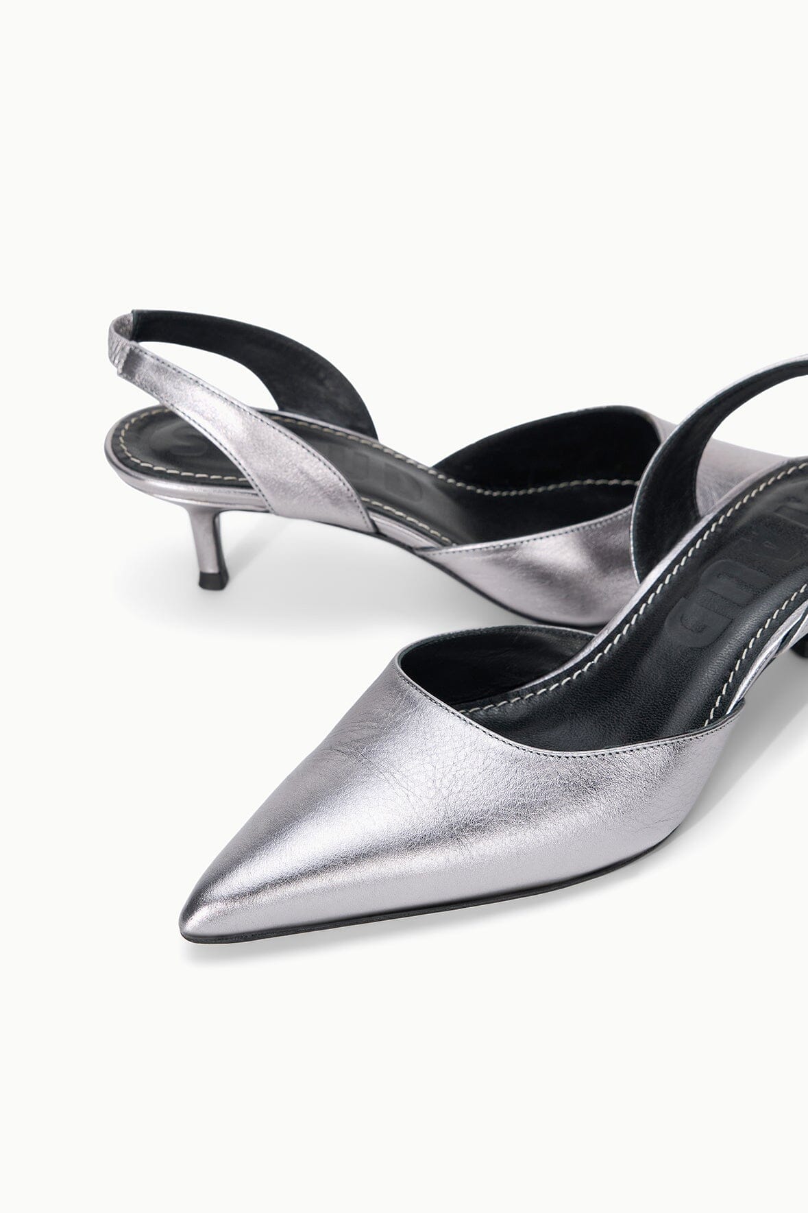 STAUD | Sebastian Slingback Pewter