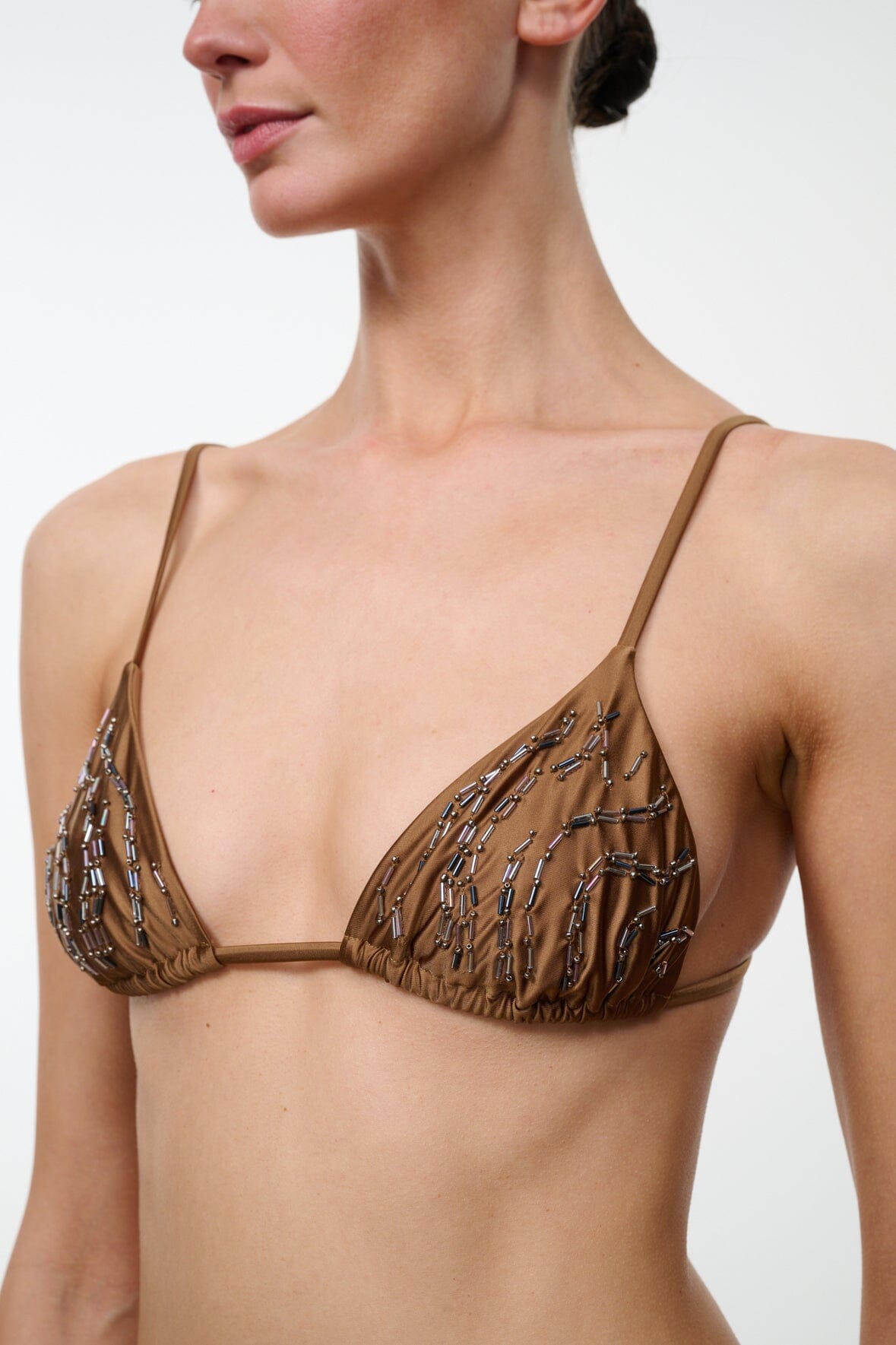 STAUD | Alexis Bikini Top Bronze