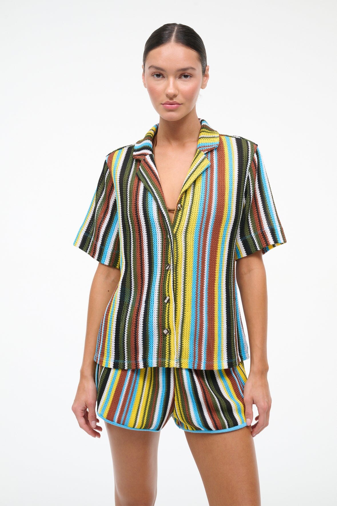 STAUD | Gabi Shirt Skate Stripe