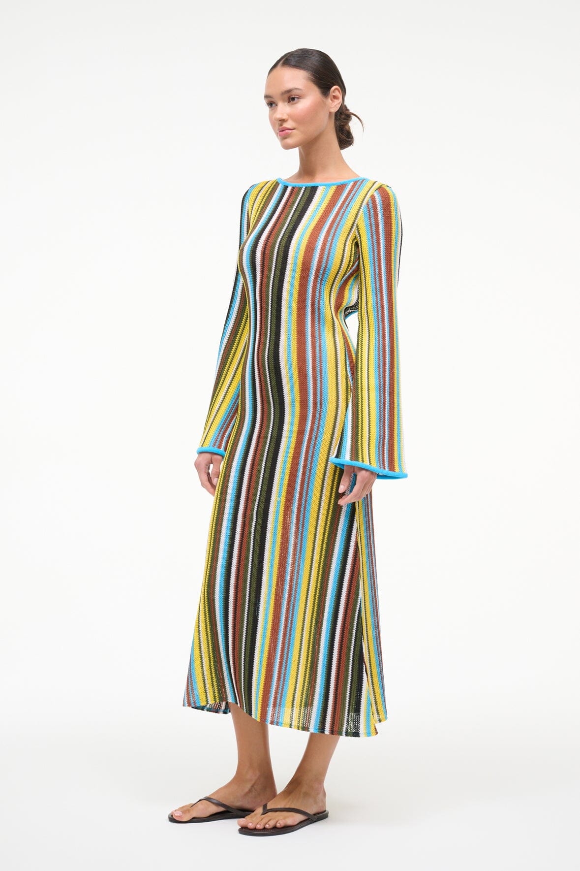 STAUD | Lorena Dress Skate Stripe