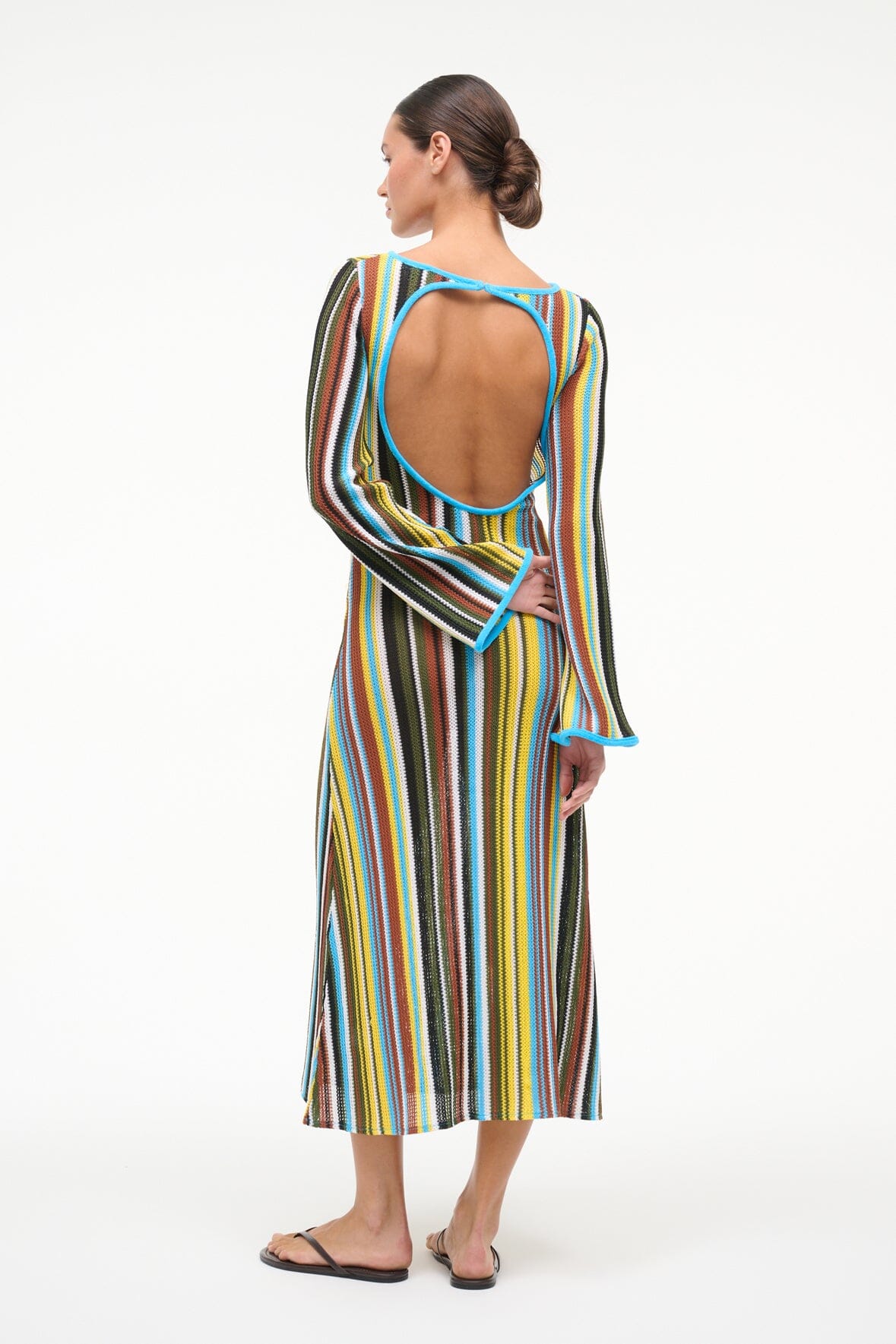 STAUD | Lorena Dress Skate Stripe