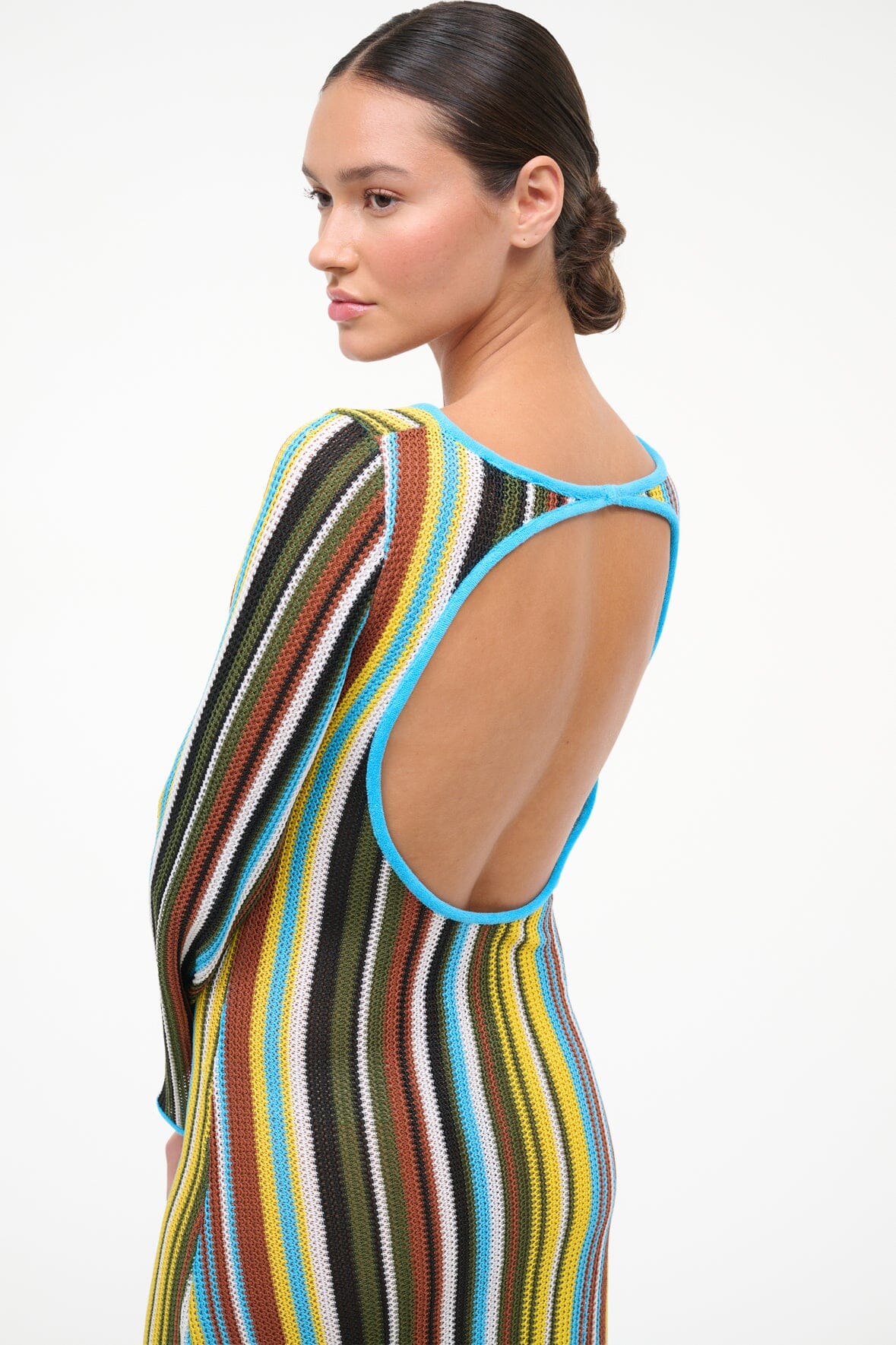 STAUD | Lorena Dress Skate Stripe