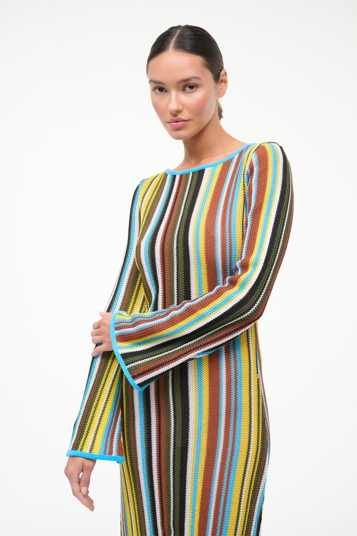 STAUD | Lorena Dress Skate Stripe