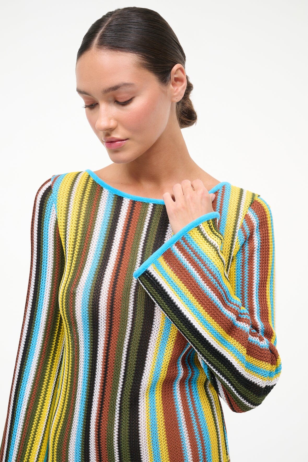 STAUD | Lorena Dress Skate Stripe