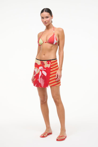 STAUD | Sands Mesh Skirt Red Zone