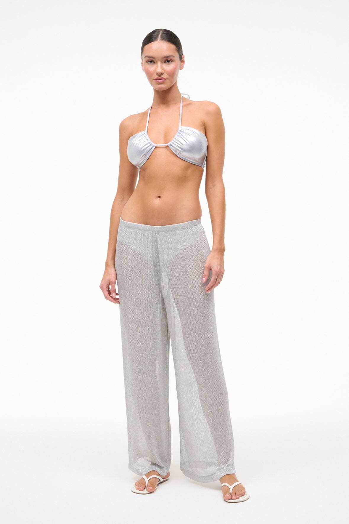 STAUD | Ali Pant Silver