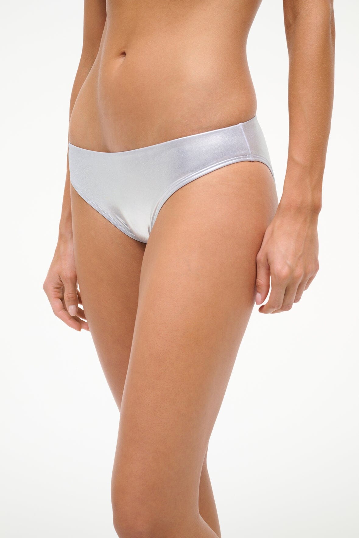 STAUD | Coto Bikini Bottom Silver