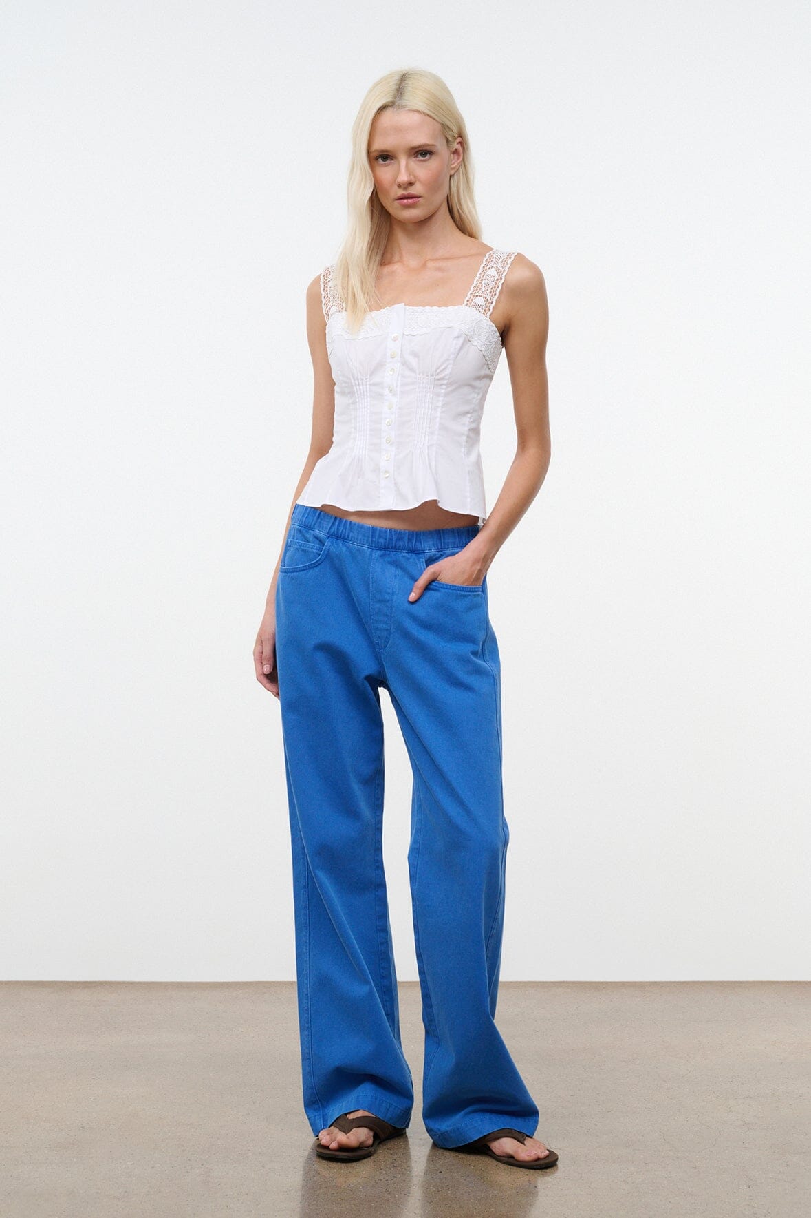 STAUD | Su26 Matilde Top White