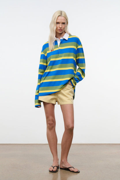 STAUD | Gavin Shirt Costa Stripe