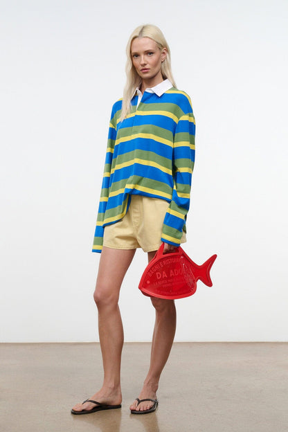STAUD | Gavin Shirt Costa Stripe