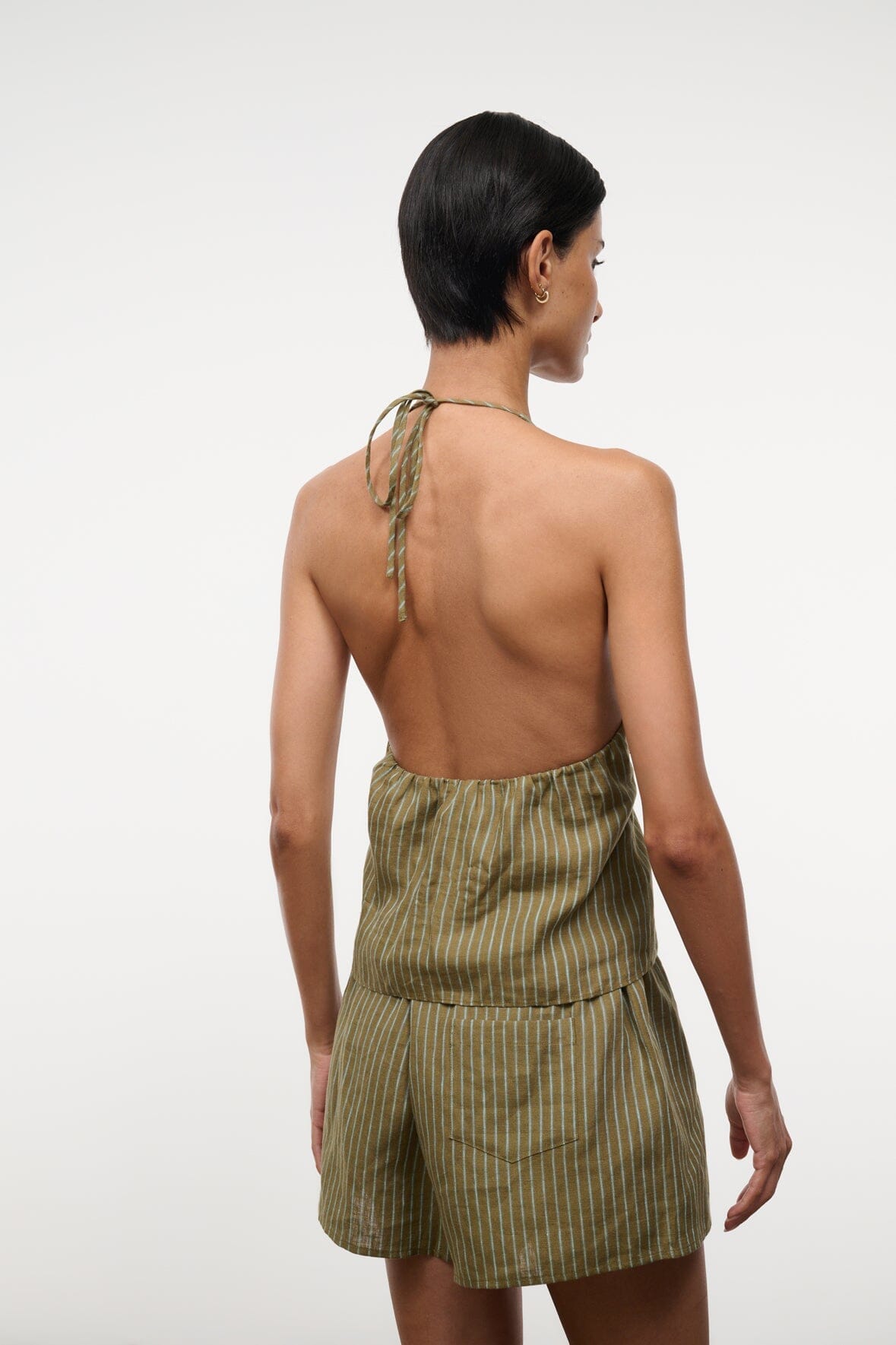 STAUD | Corso Linen Top Porto Stripe