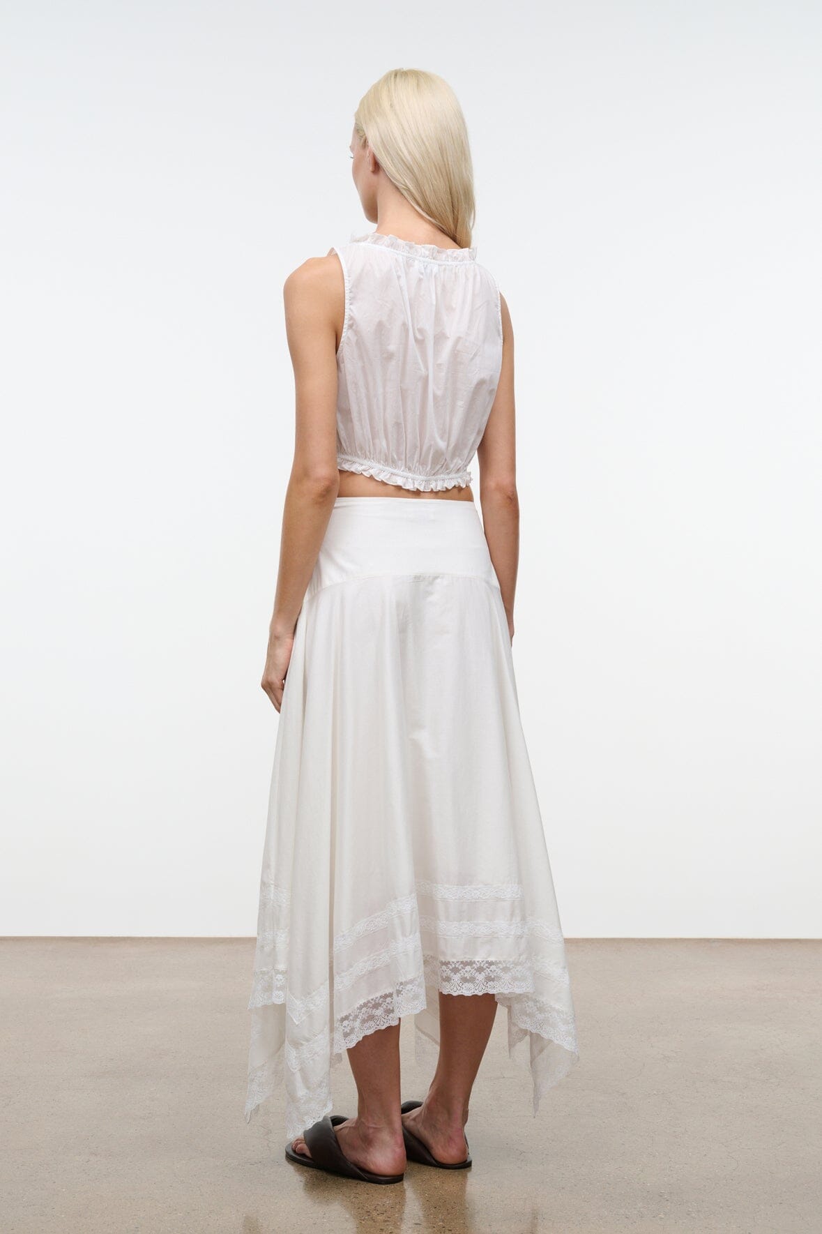 STAUD | Sicilia Top Ivory