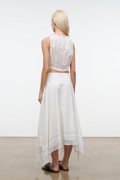 STAUD | Sicilia Top Ivory