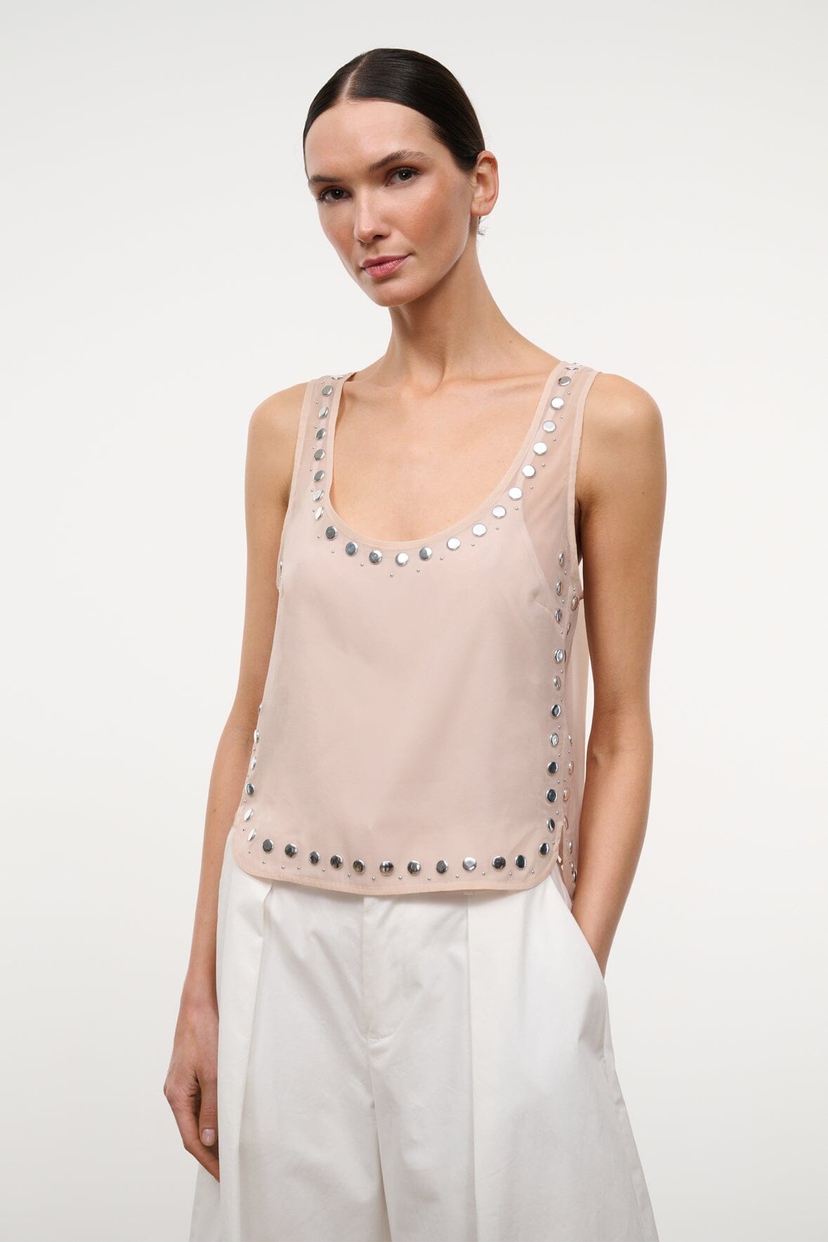 STAUD | Cara Top Flax Studs