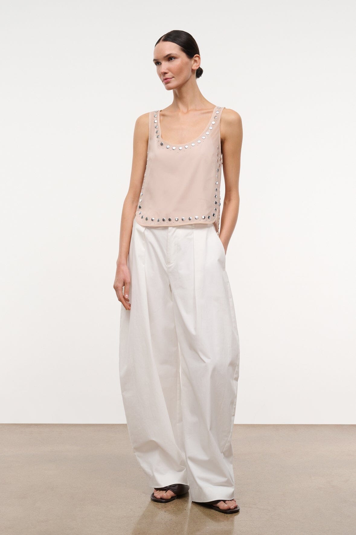 STAUD | Cara Top Flax Studs