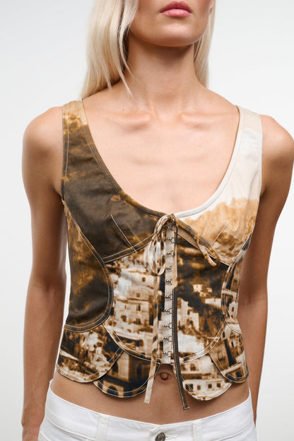 STAUD | Vittoria Top Cliffside