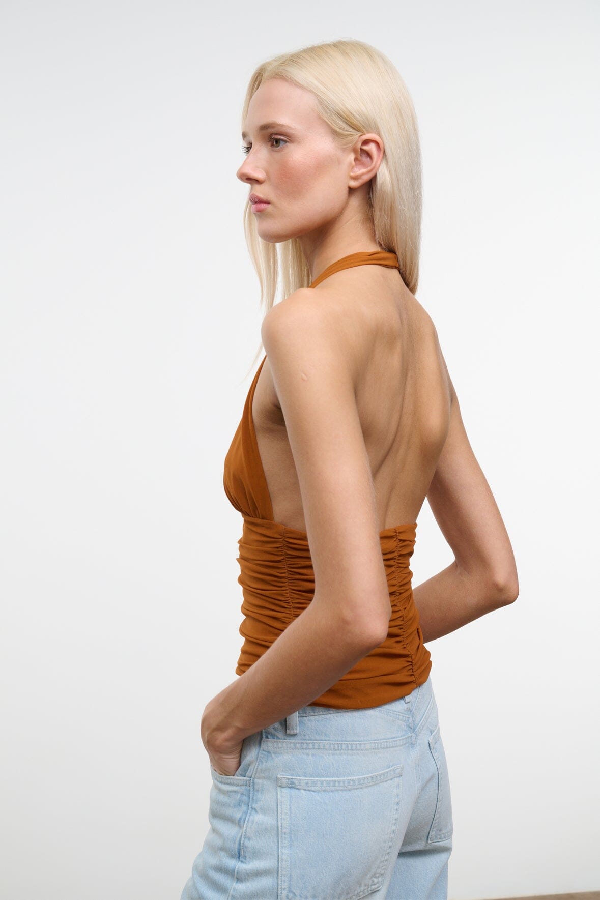 STAUD | Alessandra Top Cocoa Butter