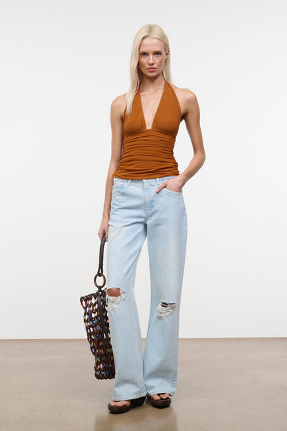 STAUD | Alessandra Top Cocoa Butter