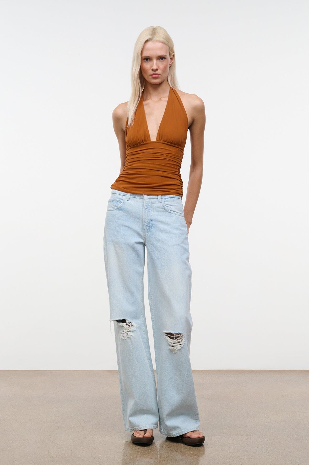 STAUD | Alessandra Top Cocoa Butter