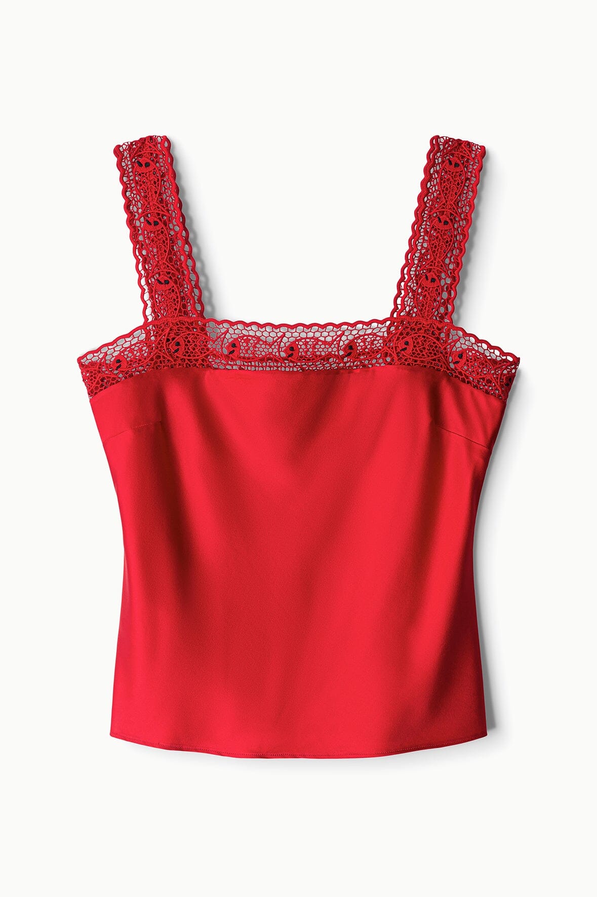 STAUD | Veronica Silk Top Tomato