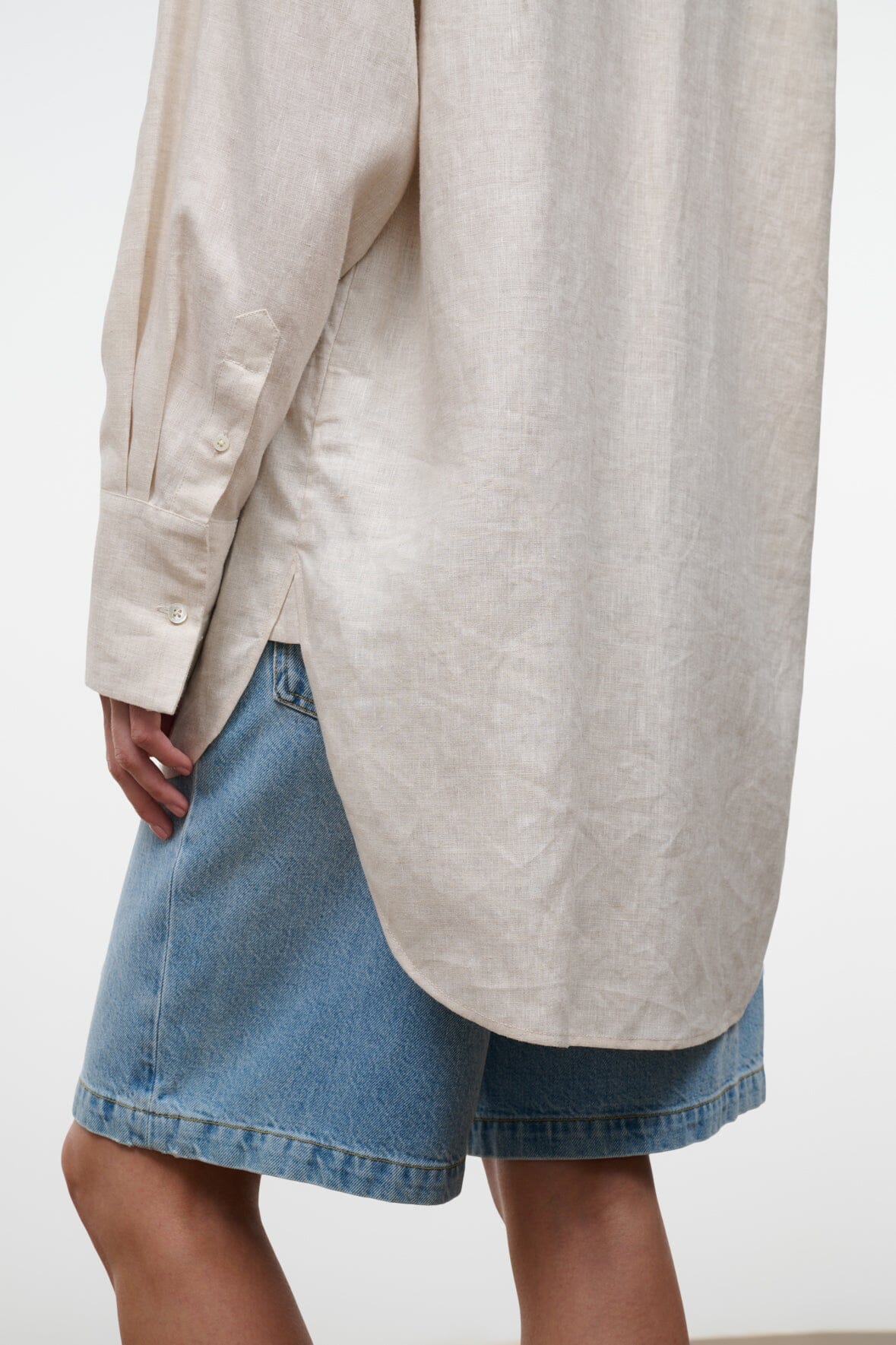 STAUD | Sandbar Linen Top Natural