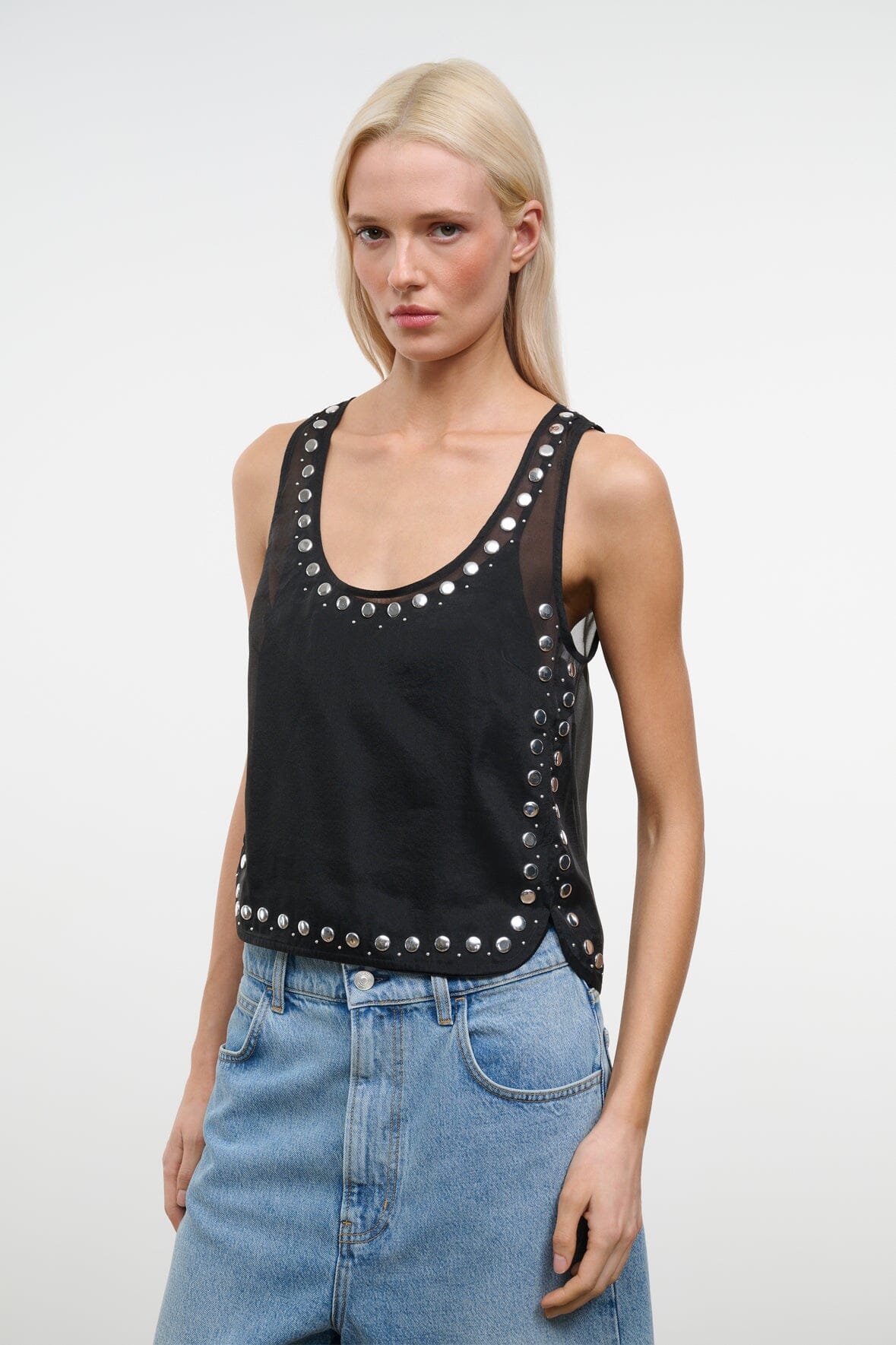 STAUD | Cara Top Black Studs