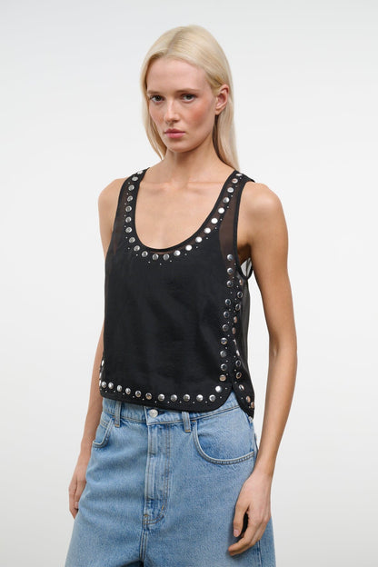 STAUD | Cara Top Black Studs