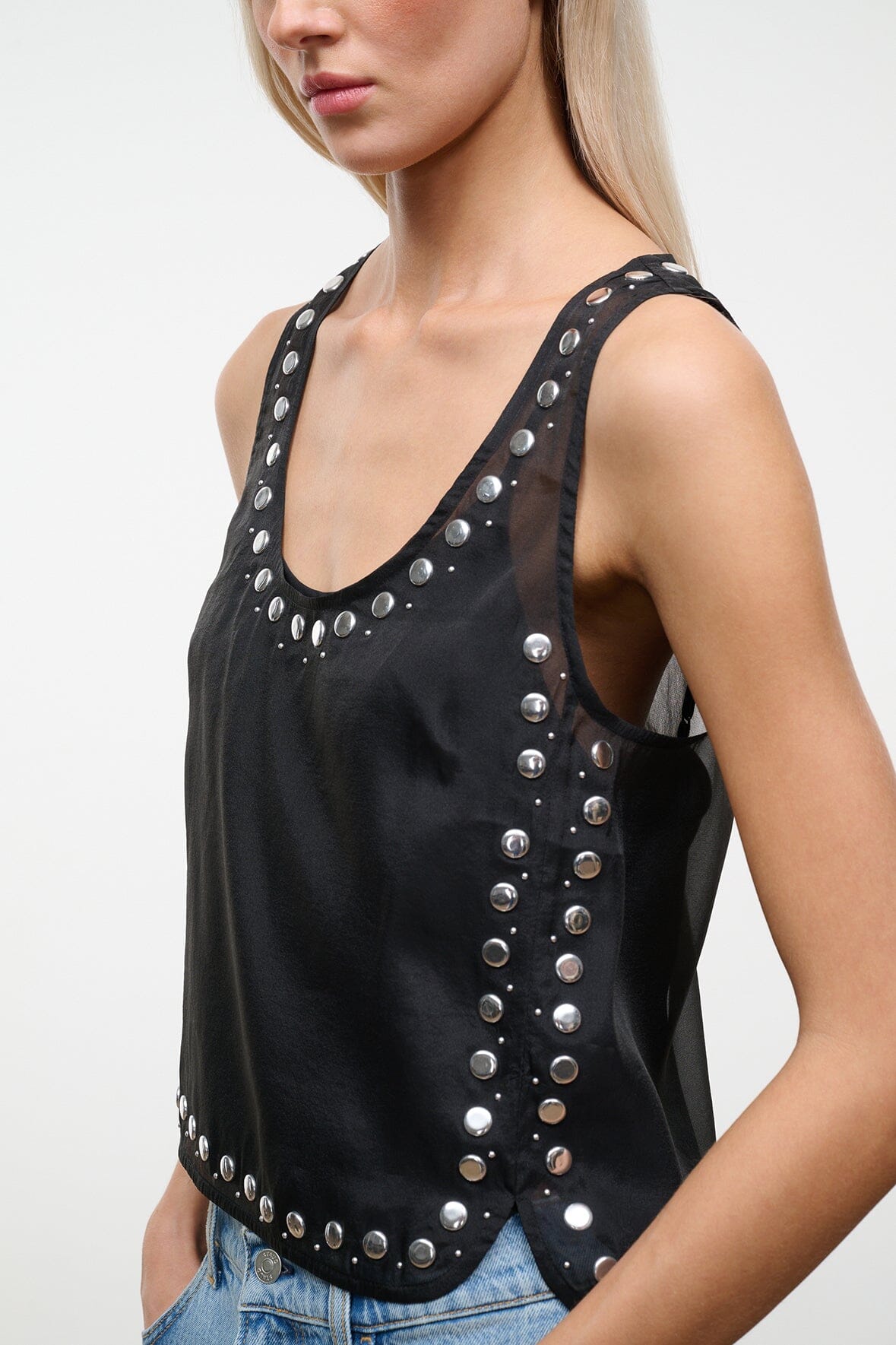 STAUD | Cara Top Black Studs