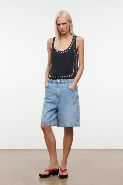 STAUD | Cara Top Black Studs