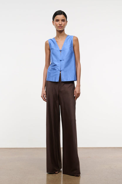 STAUD | Sami Silk Top Coast