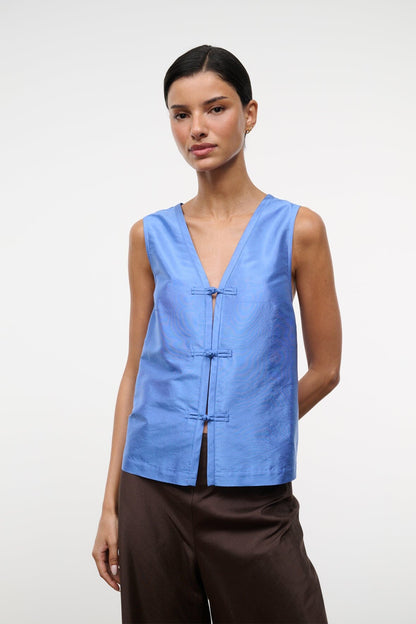 STAUD | Sami Silk Top Coast
