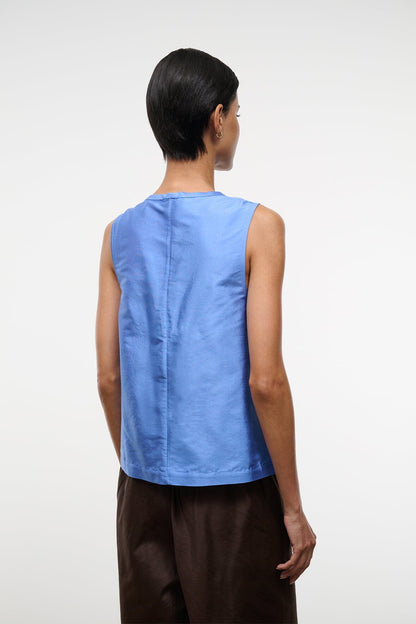 STAUD | Sami Silk Top Coast