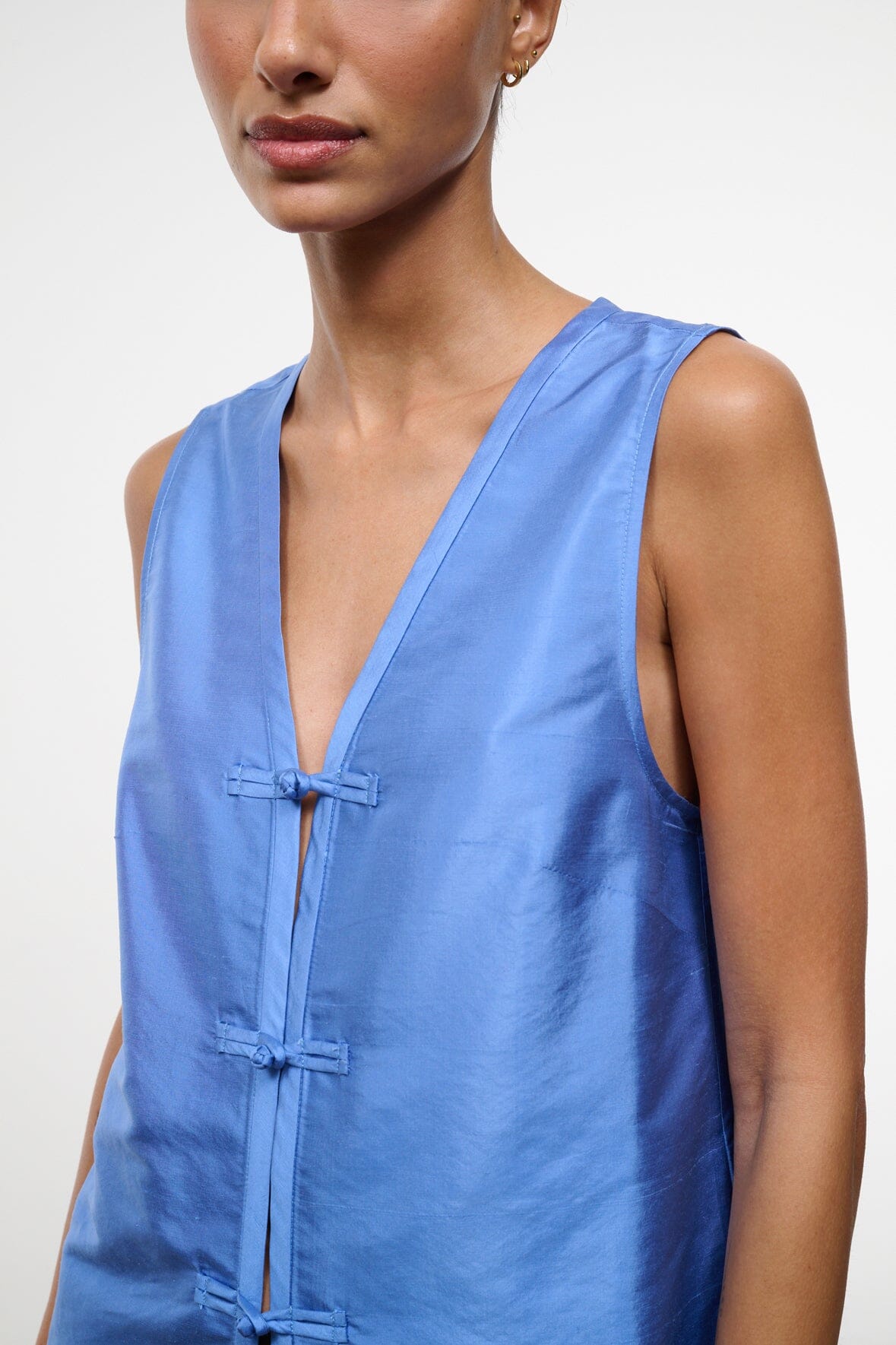 STAUD | Sami Silk Top Coast