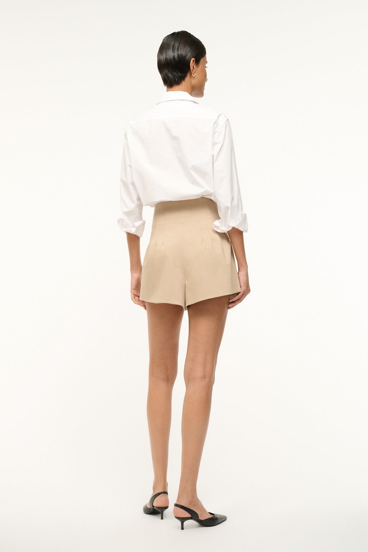 STAUD | Magpie Shorts Stone