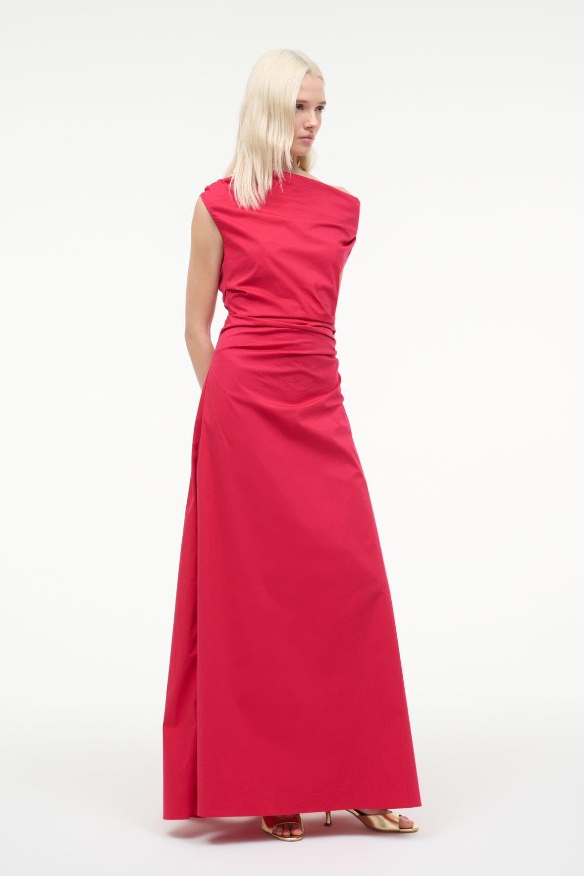 STAUD | Phare Maxi Dress Cherry