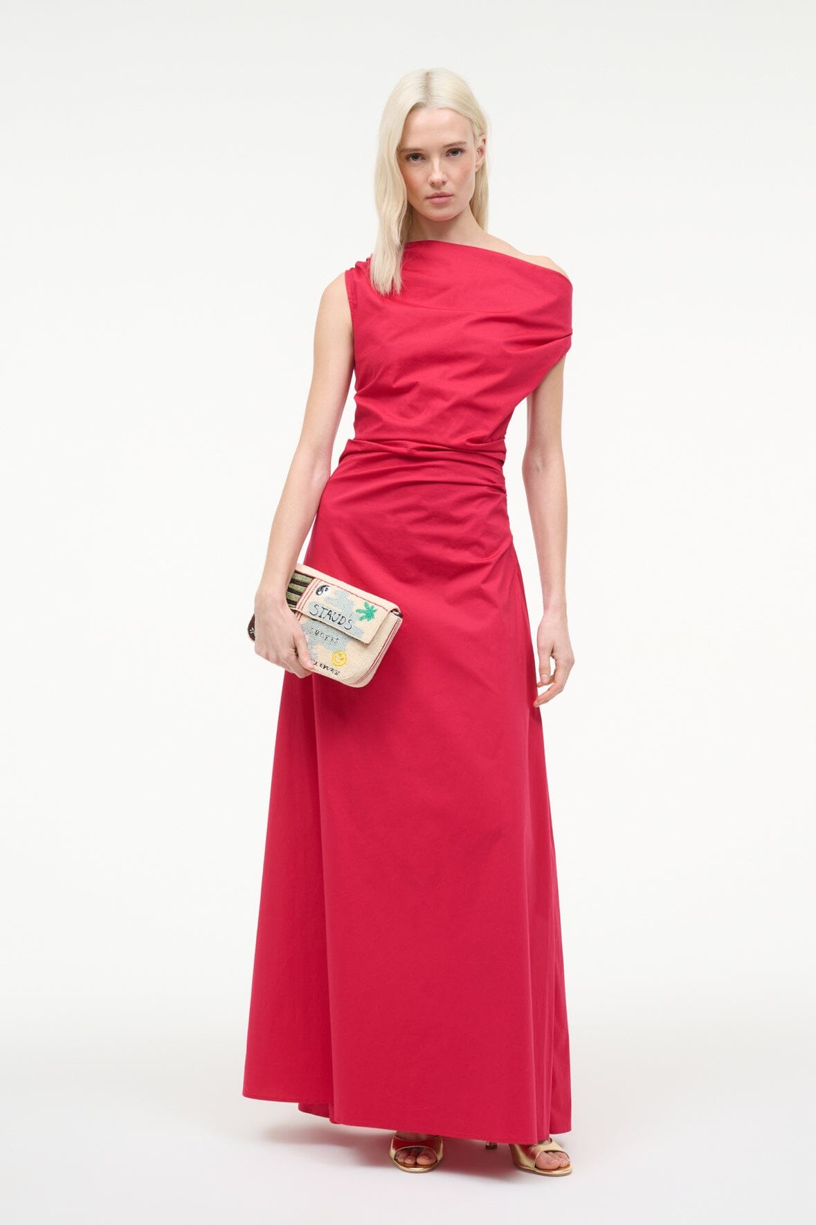 STAUD | Phare Maxi Dress Cherry