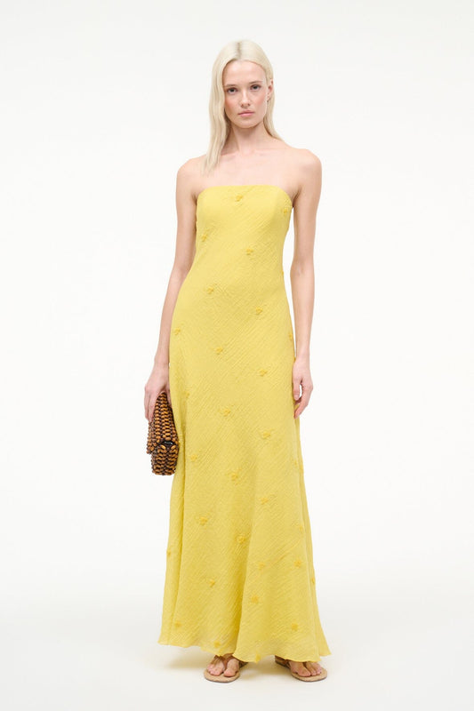 STAUD | Cassie Dress Lemon Custard