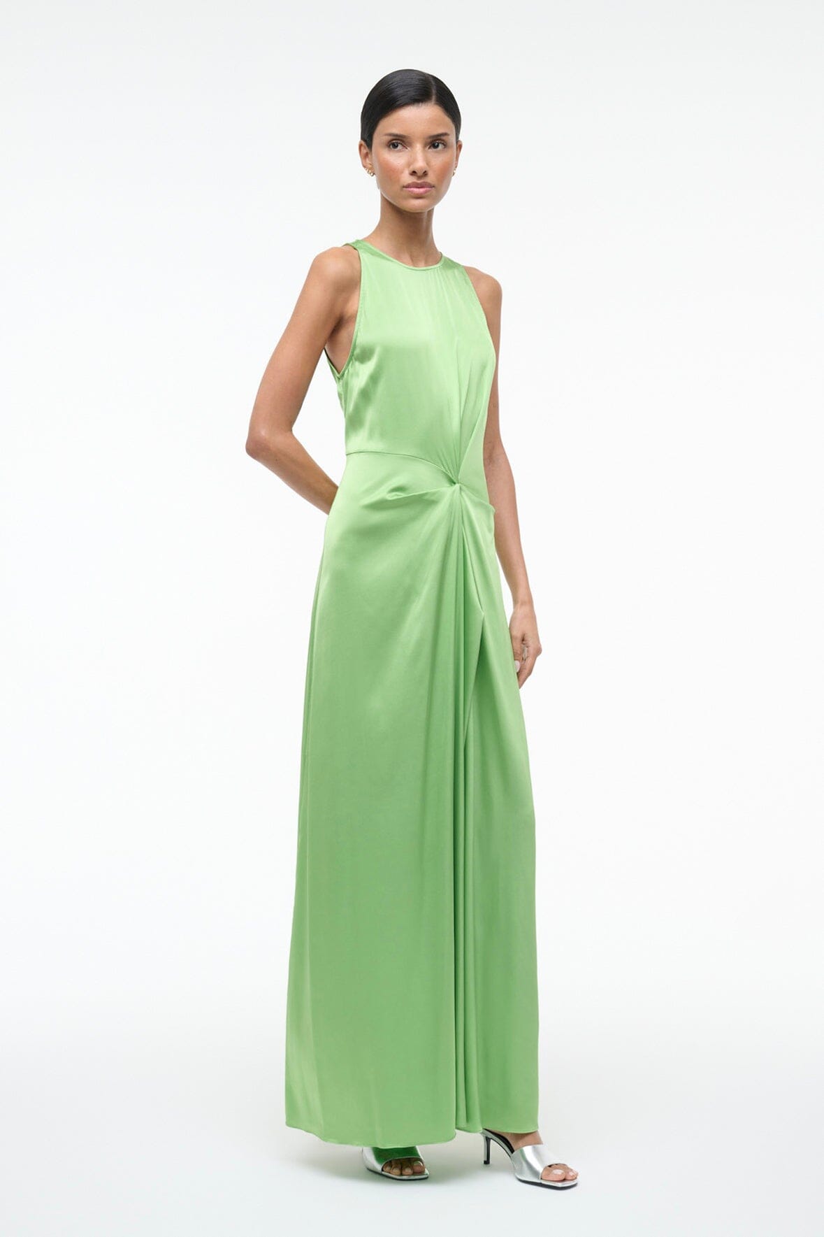 STAUD | Jaelyn Silk Dress Sprout