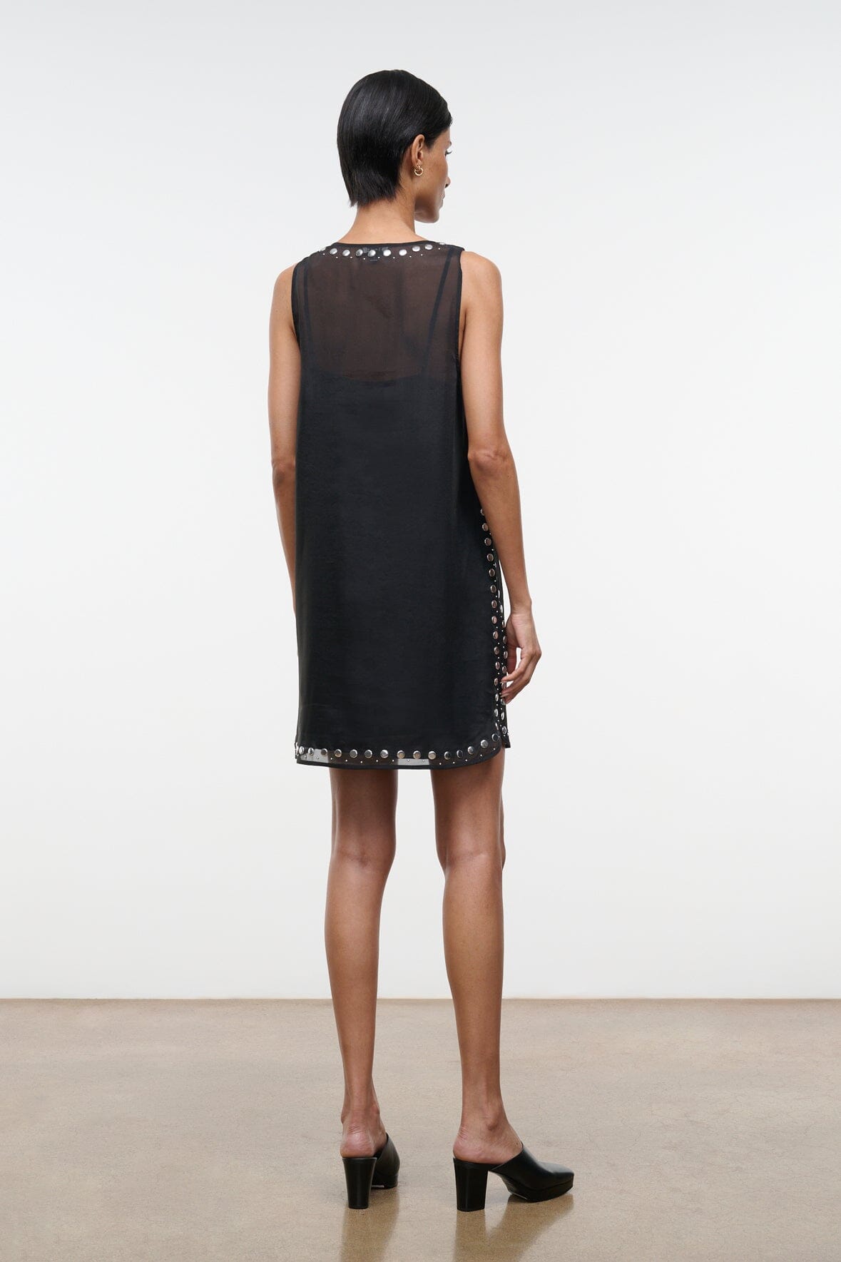 STAUD | Cara Dress Black Studs
