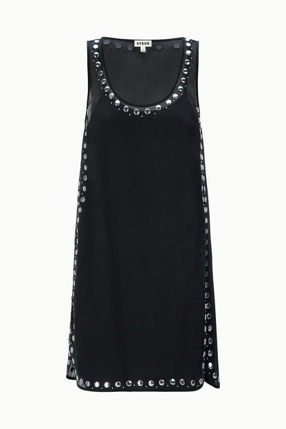 STAUD | Cara Dress Black Studs