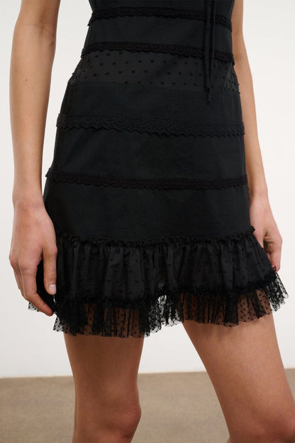 STAUD | Halie Mini Dress Black