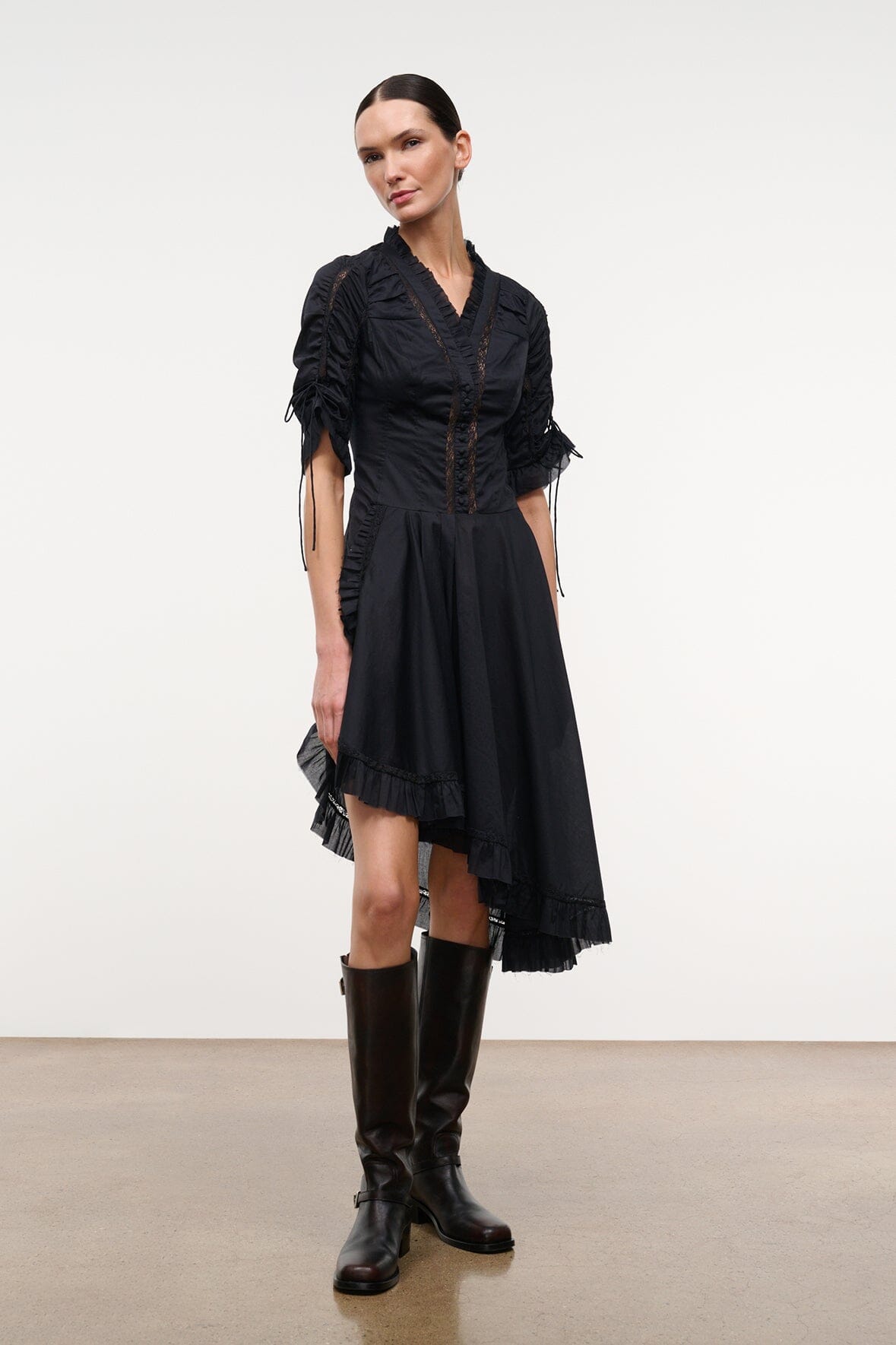 STAUD | Paolina Dress Black