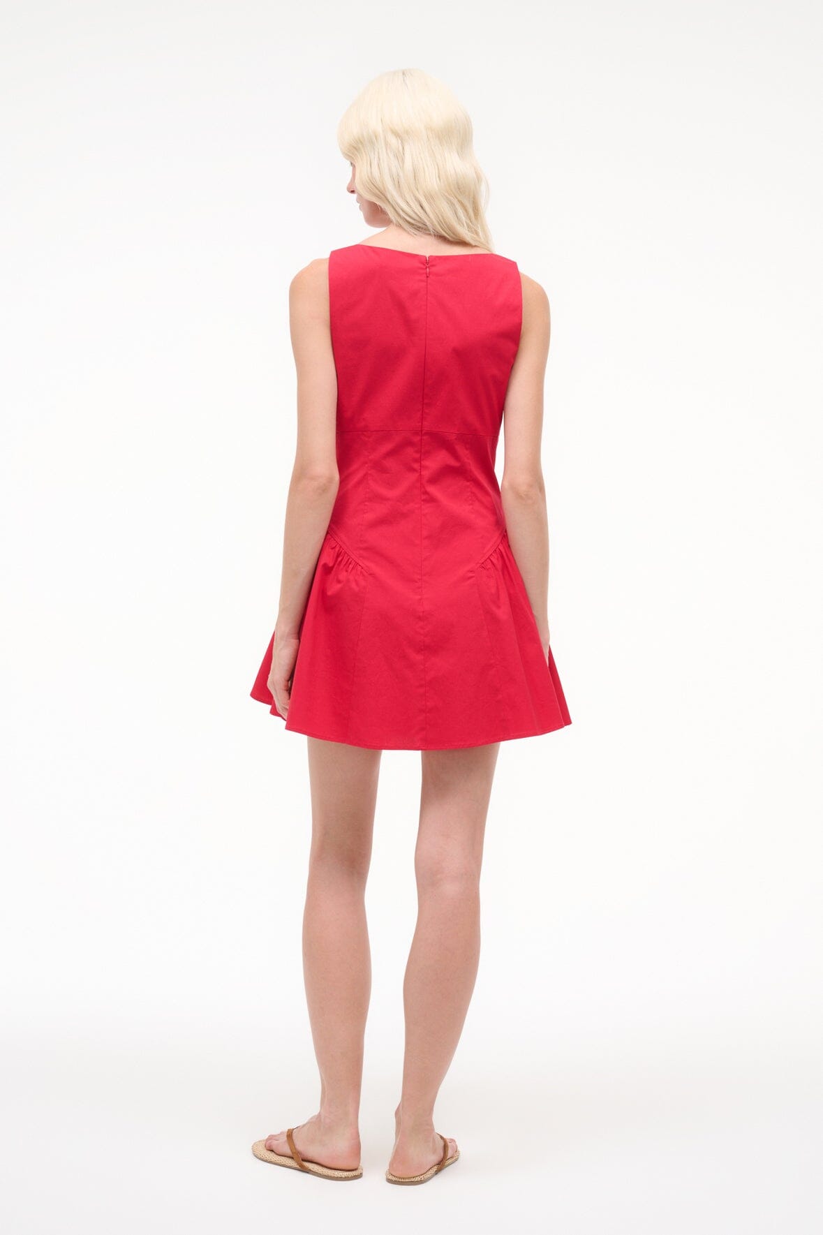 STAUD | Gwen Mini Dress Cherry